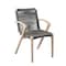 Armen Living Sachi and Nabila Outdoor 5 Piece Light Eucalyptus and Concrete Dining Set 840254333383 - alternate 4